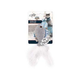 AFP Γάτας Vintage Feather Fish ΜΕ CATNIP INSIDE ΔΙΑΦΟΡΑ ΧΡΩΜΑΤΑ