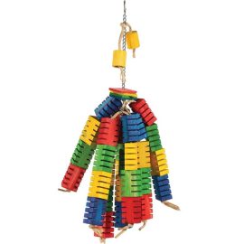 HAPPY PET Bird groovy color blocks 50cm Παιχνίδι για όλα τα πτηνά