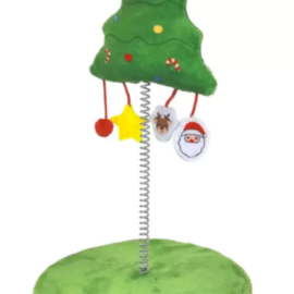 NOBBY - Παιχνίδι Γάτας, Cat Toy Xmas Tree Ø 15 x 26 cm Green